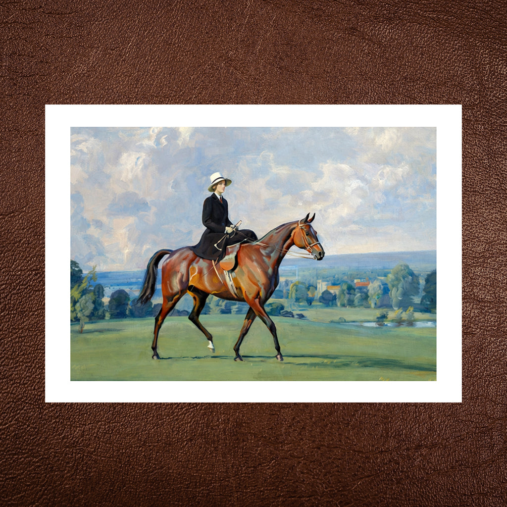 Lady Rider Greeting Card
