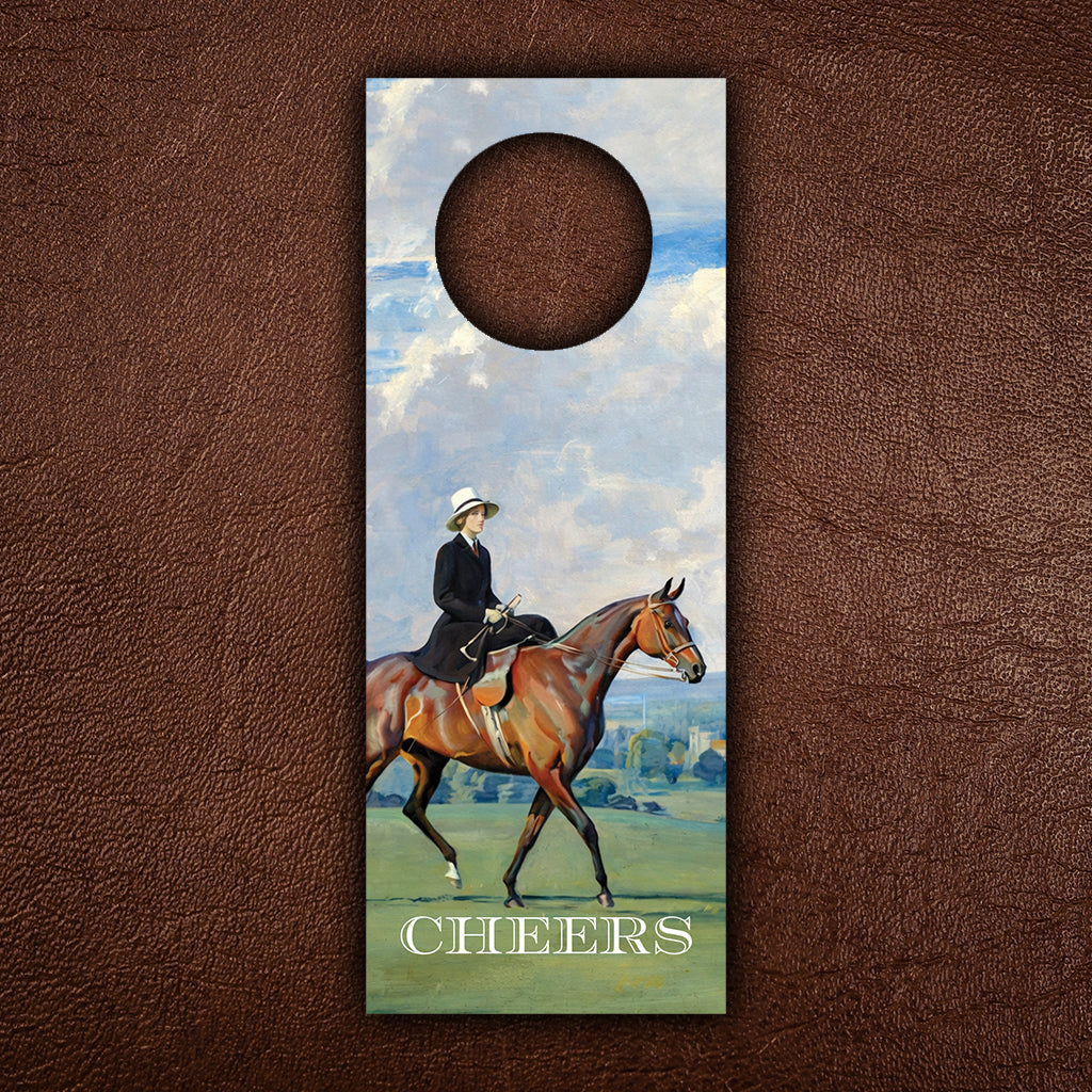 Lady Rider Bottle Tag