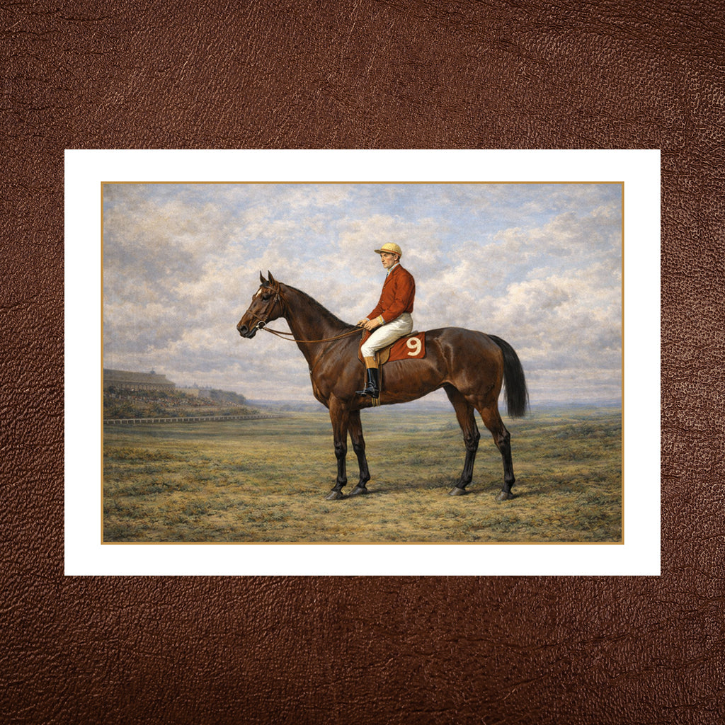 Red Number 9 Racing Greeting Card