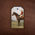 Red Number 9 Racing Gift Tag