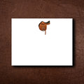 Tan Leather Saddle Notecard