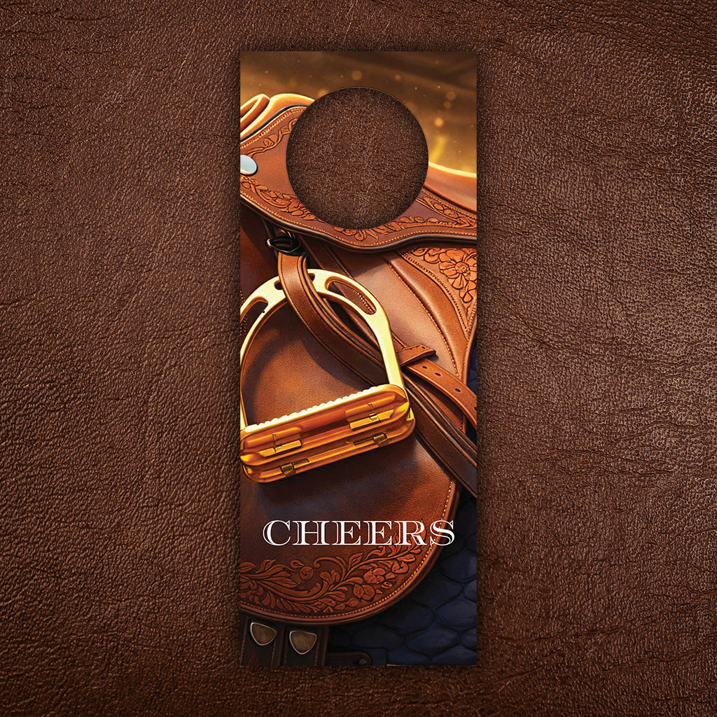 Leather Saddle Bottle Tag