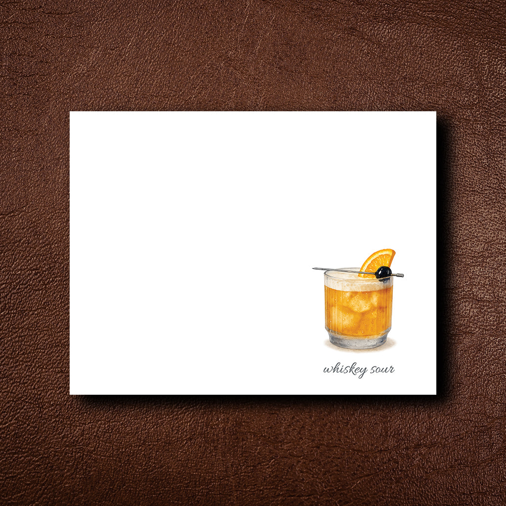 Whiskey Sour Notecard