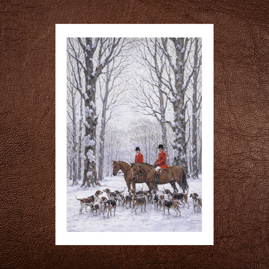 Winter Hunt Greeting Card