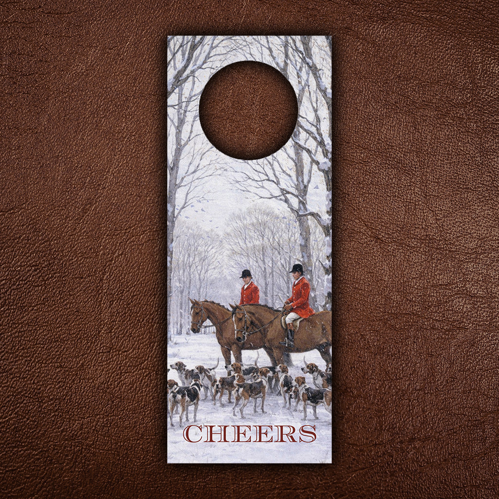 Winter Hunt Bottle Tag